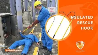 Emergency life saving equipment insulated rescue hook
