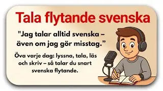 Speaking in Swedish is My Habit | Story for Beginners A1 A2 | How to Speak In Swedish Daily