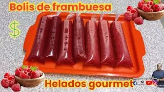 Saborines de frambuesa helados para negocio bolis súper facil para vender