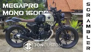 SCRAMBLER HONDA MEGAPRO MONO - JON CUSTOM GARAGE