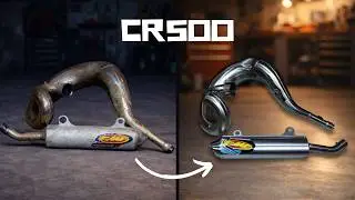 Bringing this Old CR500 FMF Exhaust Back to Life | CR500 Build Part 3