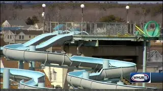 The Cascade Waterslides, a Hampton Beach landmark, began coming down last week