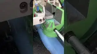 Primo taglio con la sega Nebes TM205, welding, cutting. Gran macchina.