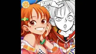 NAMI x Luffy #onepiece #anime #colors #coloring