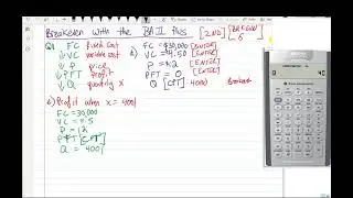Using the BAII Plus for Breakeven Analysis