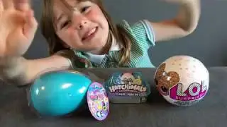 LOL Surprise glitter, Hatchimal and Unicorn Grow Egg unboxing | Toy Shop toys
