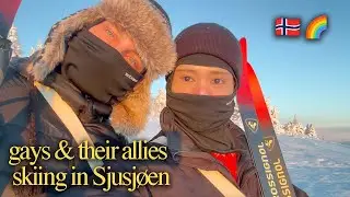 boyfriends & their allies cross country ski in Sjusj&oslash;en, Norway ⛷️ Winter Cabin 🇳🇴Northern Lights ✨