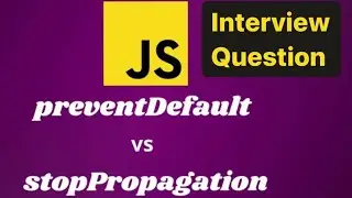 stoppropagation vs preventdefault | javascript | damayanti #codinginterview #interview #javascript