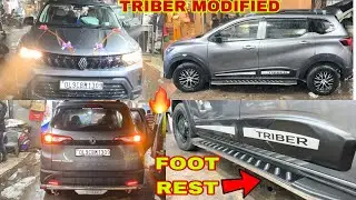 2026 RENAULT TRIBER 🔥base to top modified✅foot rest ,wisor ,seatcover