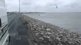 8th nov, Gary Powell speed kitesurfing at Roa Island