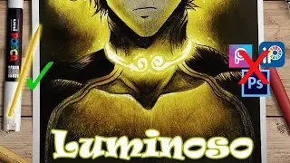 Como dibujar con el efecto luminoso 👀✍
