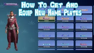 How To Get And Equip New Name Plates