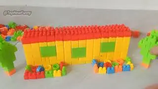 ASMR LEGO Building | Satisfying DIY Cute Colorful House and Trees MOC | 18 Min