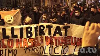 20/2/21 cinqu&egrave; dia de manifestaci&oacute; i aldarulls a BCN [ contrainfos ]