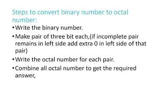 binary to octal conversion