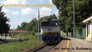 Taucherbrillen (BR754) mit Personenzügen und mehr in Budeweis ( České Budějovice) [SFT2015 #006]