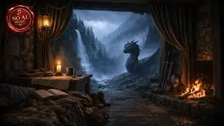 Sheltered from the Storm | Dark Fantasy Music & Rain Ambience for Reading, Writing & Sleep