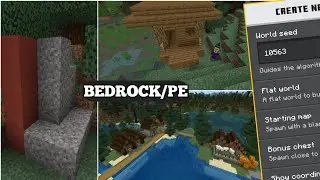 Minecraft Bedrock Taiga Village, Witch Hut And Trail Ruins Seed