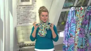 ZenSity Lotus Loop Easy-Style Chiffon Scarf with Dan Hughes