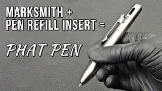 How To TRANSFORM MARKSMITH Ti Permanent Marker Into A PEN Using The PARKER G2 PEN REFILL INSERT