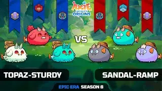 TOPAZ-STURDY vs SANDAL-RAMP | DumpTruck vs Dodge | TOP 50 | SEASON 6 | AXIE ORIGINS