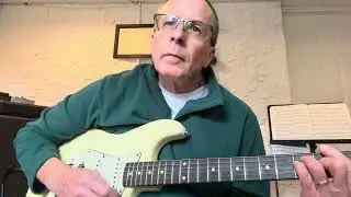 Bluesy Little Town of Bethlehem - electric guitar instrumental with loops.  Part 1 only 3 chords!