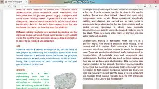 The importance of mining and minerals