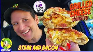Taco Bell&reg; STEAK AND BACON GRILLED CHEESE BURRITO Review 🌮🔔🥩🥓🧀🌯 Peep THIS Out! 🕵️&zwj;♂️