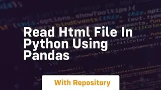read html file in python using pandas