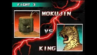 TEKKEN 3: Mokujin Survival Mode Gameplay (PS1/PSX)