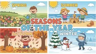 Seasons of the Year 🌸☀️🍁❄️ | Fun Learning Song for Kids | Happy Tale & Tune
