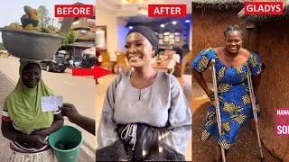 Popular Physically Challenged Woman, Mad. Gladys Shows Kindness To A Widow On The Street Of Tamale.