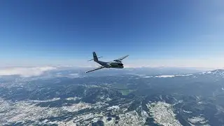 XPlane 12.4.0 Xhangers DHC-4 Caribou in Japan, flying to Nagoya Centrair