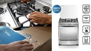 INDURAMA - Cocina Firenze Zafiro Croma 5 hornillas - 2 triple llama - Unboxing y revisi&oacute;n completa
