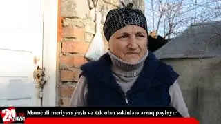 Marneuli meriyası yaşlı və tək olan sakinlərə ərzaq paylayır