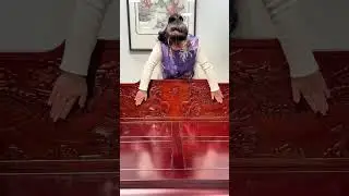 Grand and imposing, it has to be the Qilin Luohan Bed #LuohanBed #OldElmFurniture,