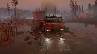 Tarta T813  Towing a Heavy Stuk Trailer #snowrunner #snowrunnergameplay