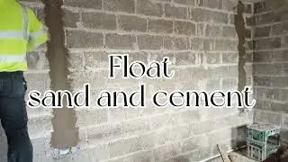 Floating sand and cement