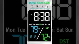 Best Digital Alarm Clock 2026 ⏰ Temperature & Humidity Display | USB Charging Desk Clock #shorts