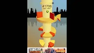 Level 1000 at last in helix jump.