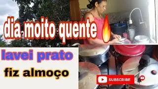 lavei uma pia de prato e fiz almoço #marlene vlogs 