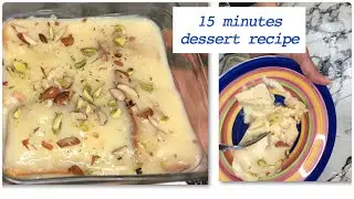 15 minutes dessert recipe/ instant malai cake/custard cake by Annie malik