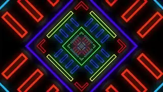 Purple & Blue Glowing Neon Lights Tunnel VJ Loop Moving Background ǁ abstract background vj loop