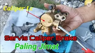 Brake Caliper Service | servis caliper brake yamaha 135 lc | brake jem | Rem sepada motor