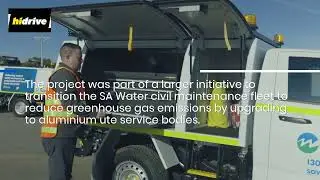 Hidrive with Service Stream Delivers Isuzu D-Max Ute Service Body Canopies: Adelaide SA Water Fleet