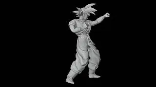 Goku RIGGED 3D model Preview | CGTrader | Blender3.0a