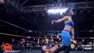 Sonya Strong Diving Scissor Roundhouse Kick