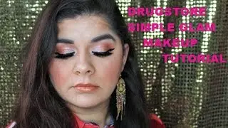 DRUSGSTORE SIMPLE  GLAM MAKEUP TUTORIAL