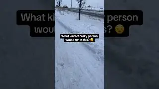 How do runners run in the snow during winter!? 😳 #running