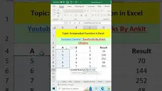 Sumproduct Function in Excel